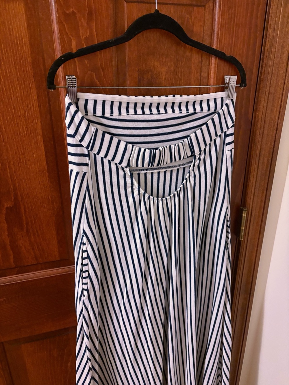 FREE PEOPLE Sadie Striped Stripe Midi Dress Sky Dive Combo NWOT Size M - Picture 9 of 10